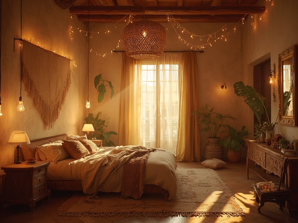 Boho Bedroom Lighting Ideas for a Warm, Eclectic Sanctuary