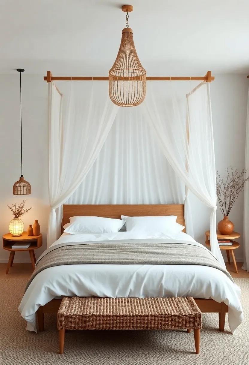 Find comfort in simplicity with a⁤ Scandinavian-inspired canopy‌ bed, featuring clean lines and muted‍ colors that create ‌a peaceful, uncluttered environment