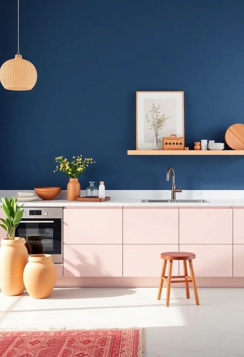 Embracing Colorful Contrasts: The Heart of Bohemian Kitchen Aesthetics