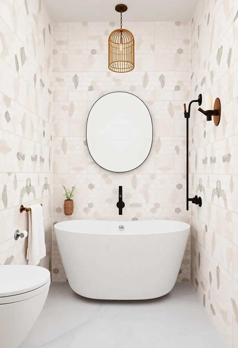 Exploring Mosaic Magic in Boho-Inspired Bathroom Spaces