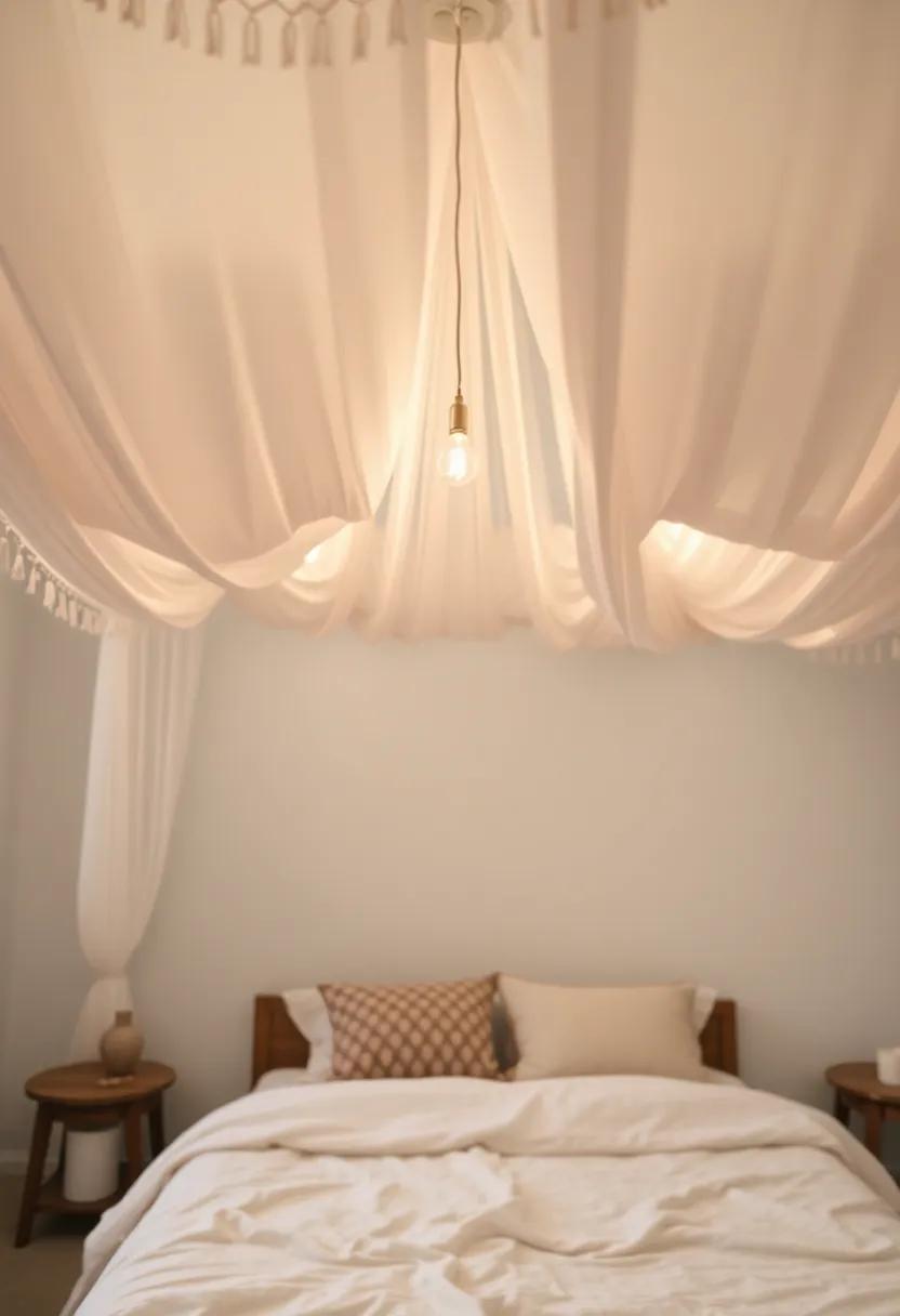 Crafting a Dreamy Canopy with Fabrics and Subtle Lighting Effects