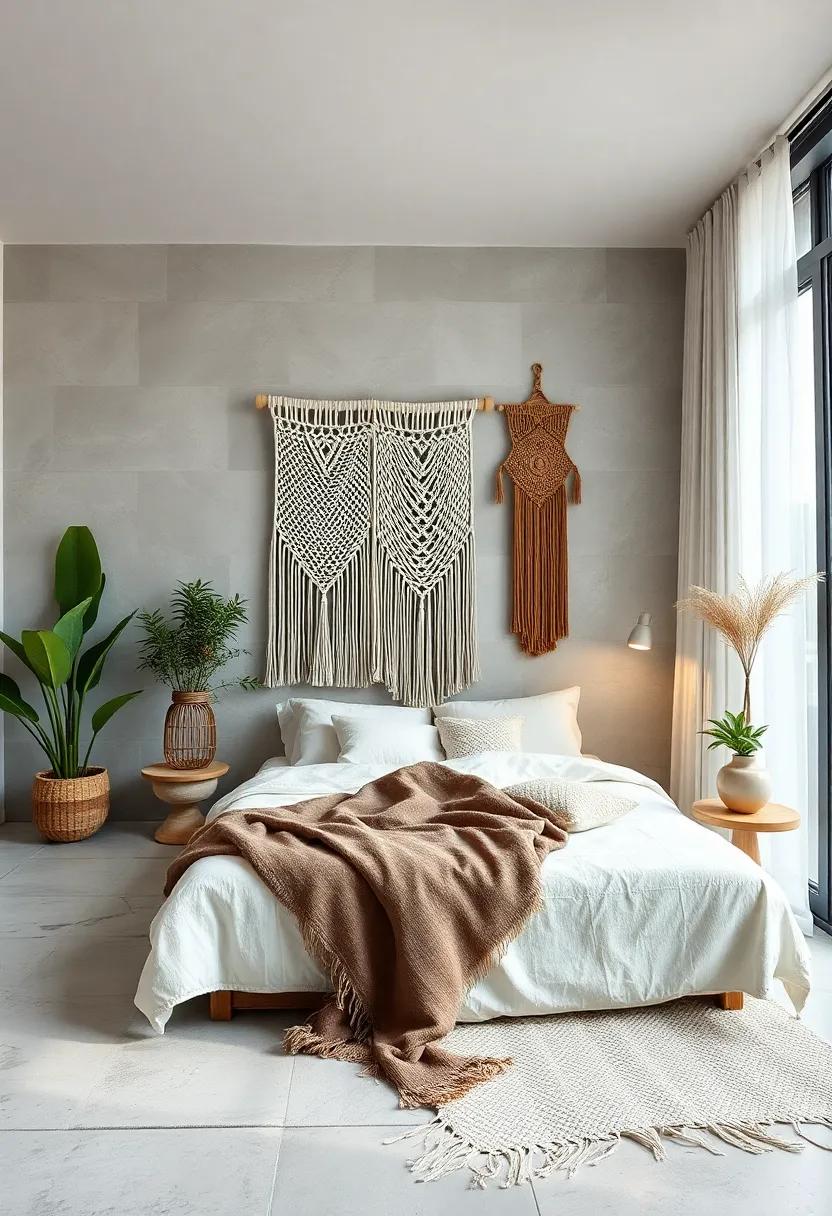 The ⁤Serenity of Monochromatic Macrame Designs and ⁣Textures