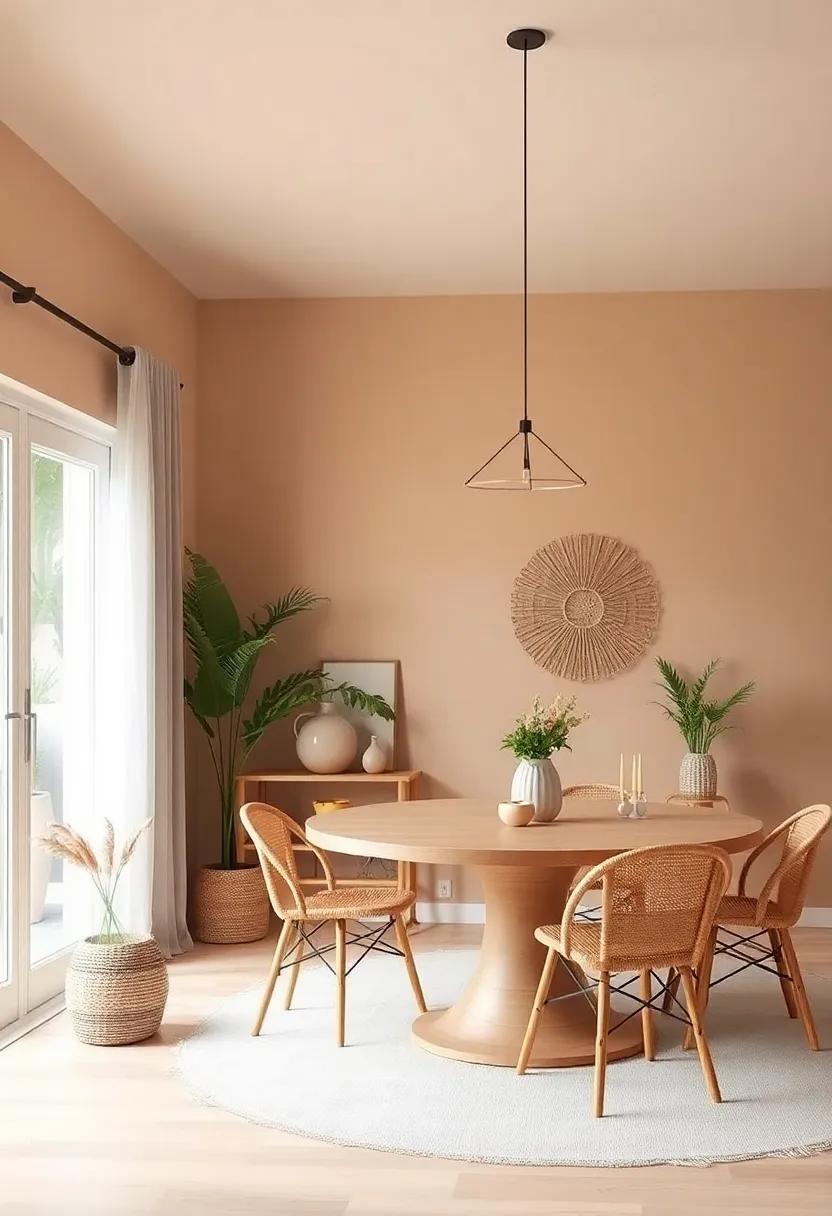 earthy Wall Colors: Paint your walls in soft, muted shades to create a gentle backdrop, allowing your decorative elements to stand out