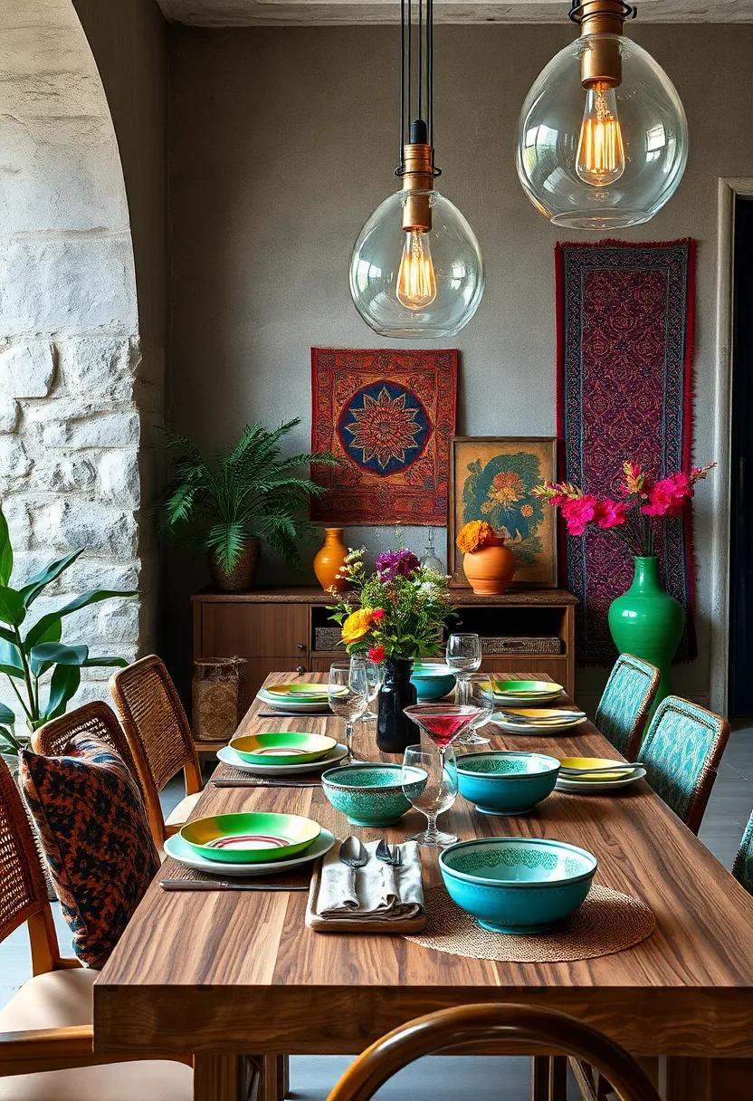 Colorful Tableware: Set the dining⁣ table with bright, mismatched ​tableware to ⁢create ⁤an inviting atmosphere ​perfect for gatherings