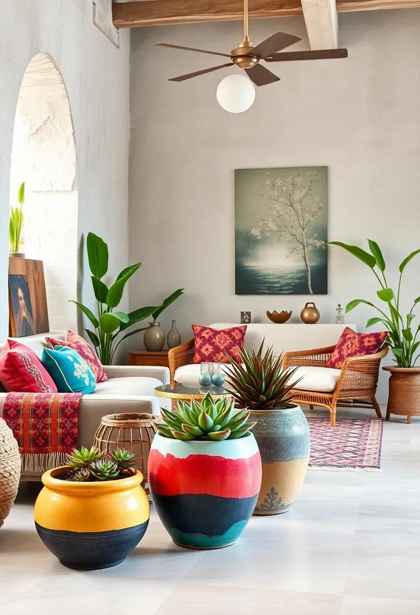 succulent Planters: Use colorful ceramic planters to display succulents and houseplants,adding life and freshness to your décor