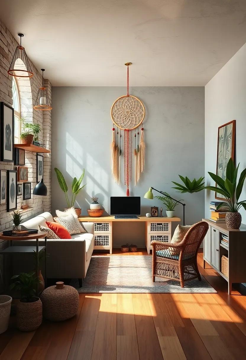 Hang a Dreamcatcher: Incorporate a beautiful dreamcatcher as a wall hanging to not only serve as decor but also to bring a sense of peace and goodwill