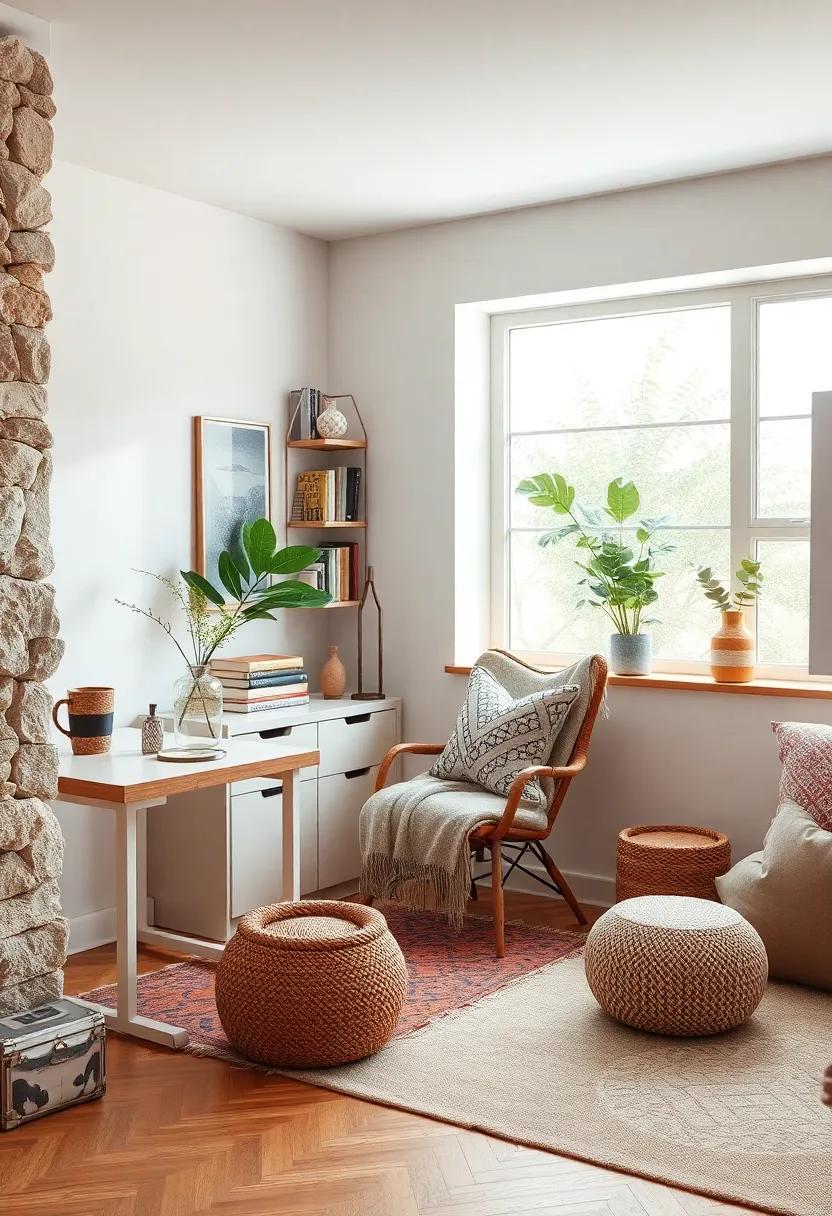 Add a Cozy Reading Nook: Designate a corner for a comfortable chair and a small bookshelf,creating a peaceful retreat for inspiration and relaxation