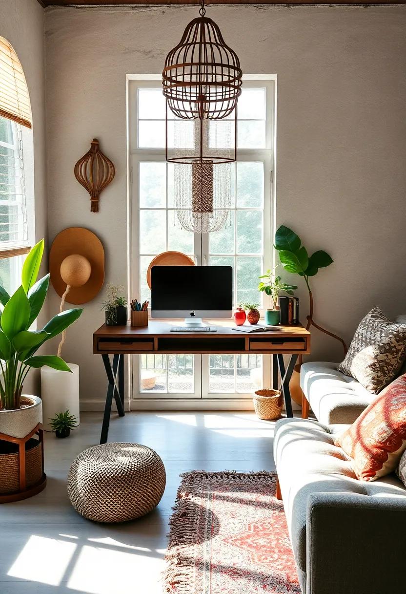 Curate a Unique Desk Setup: arrange your workspace with a mix of decorative objects and practical essentials that reflect your style while being functional