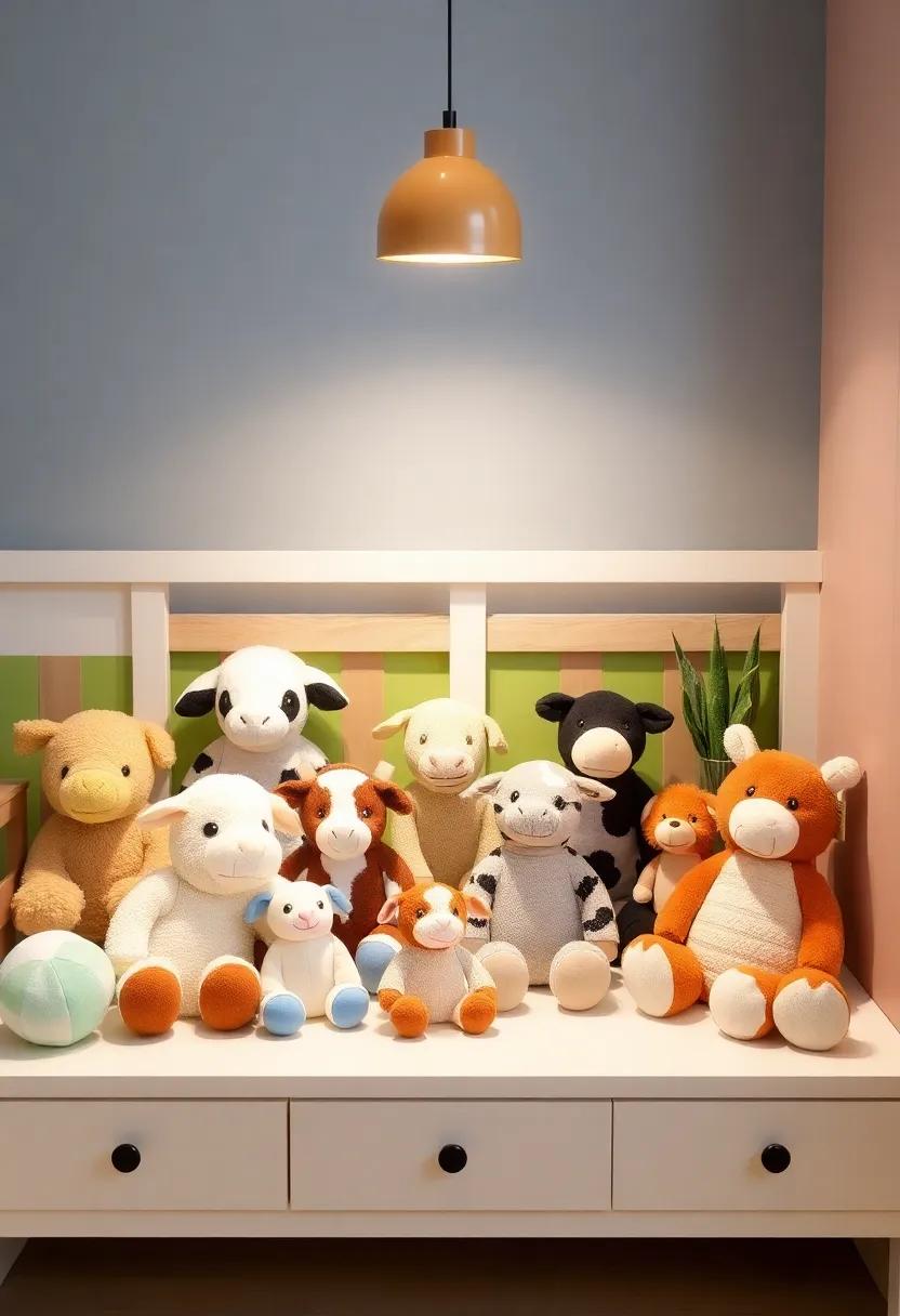 Farmyard Friends: Bring the countryside home with plush farm animals‍ organized in​ a barn-style display, creating a charming rural ambiance