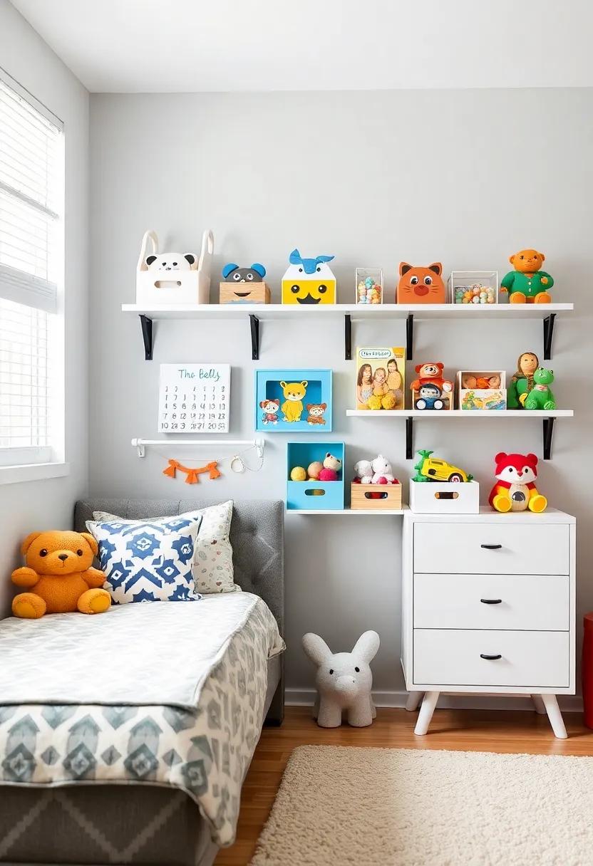 Innovative Use of Wall Space for Maximizing Toy Storage in Compact Rooms