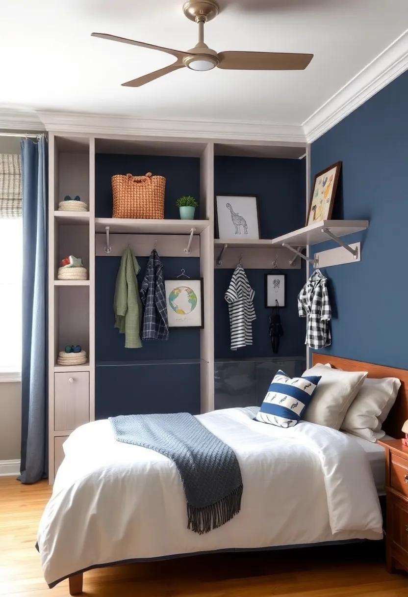 Transforming Walls with Creative Art Displays and Functional Hooks