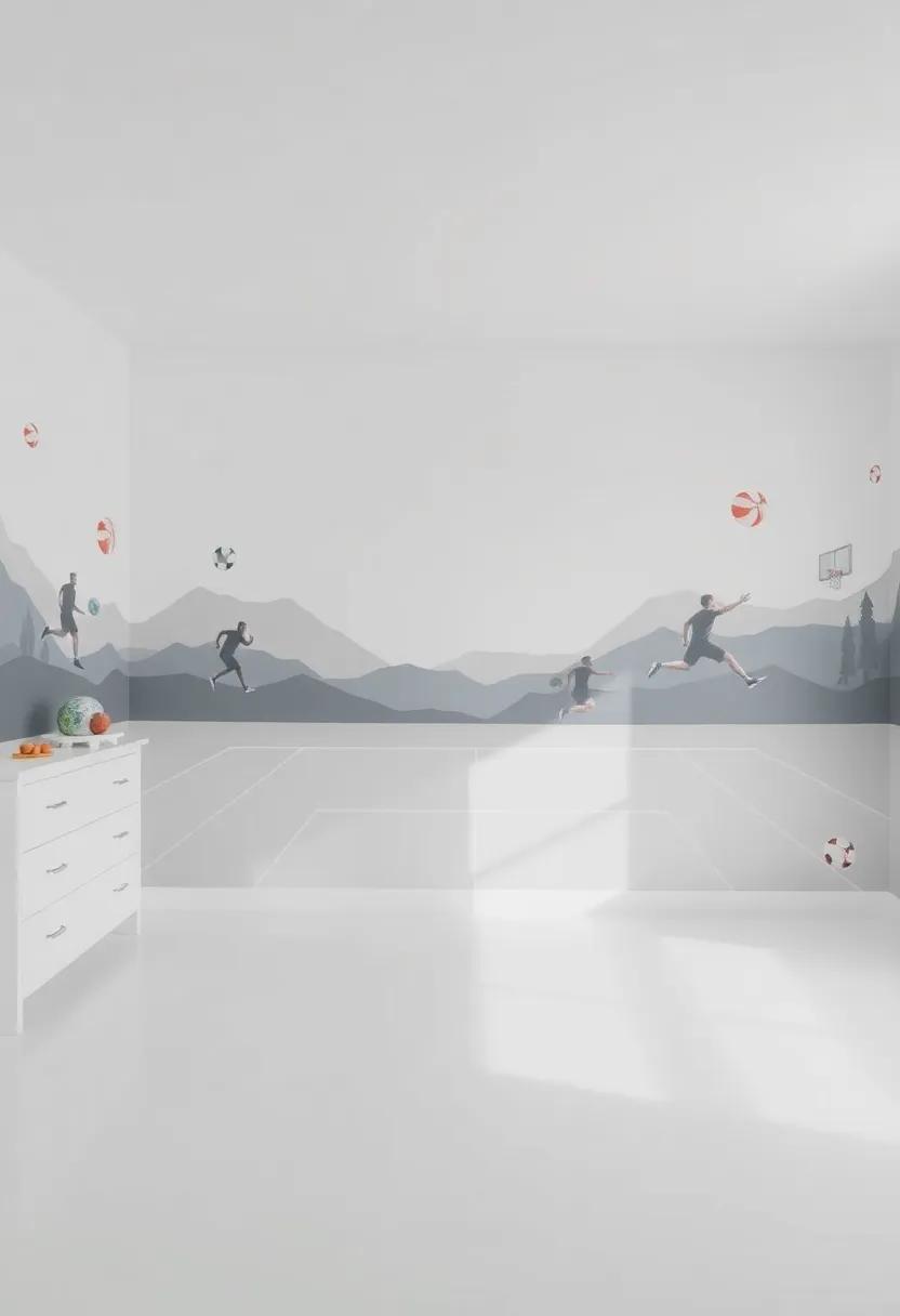 Creating a Sports Paradise ⁣with Action-Packed Athletic Murals