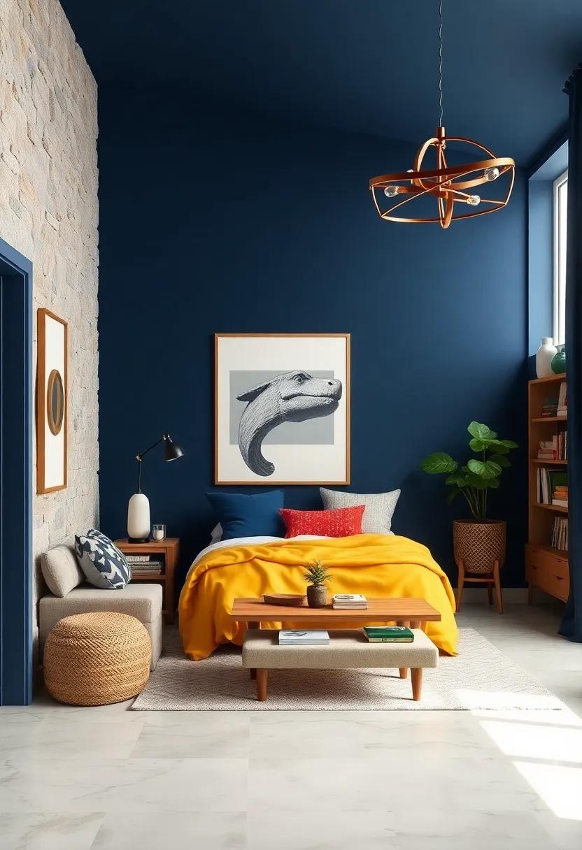 Classic Navy: Establish a strong yet sophisticated feel with classic navy, an elegant choice that can grow with your child, offering a sense of maturity