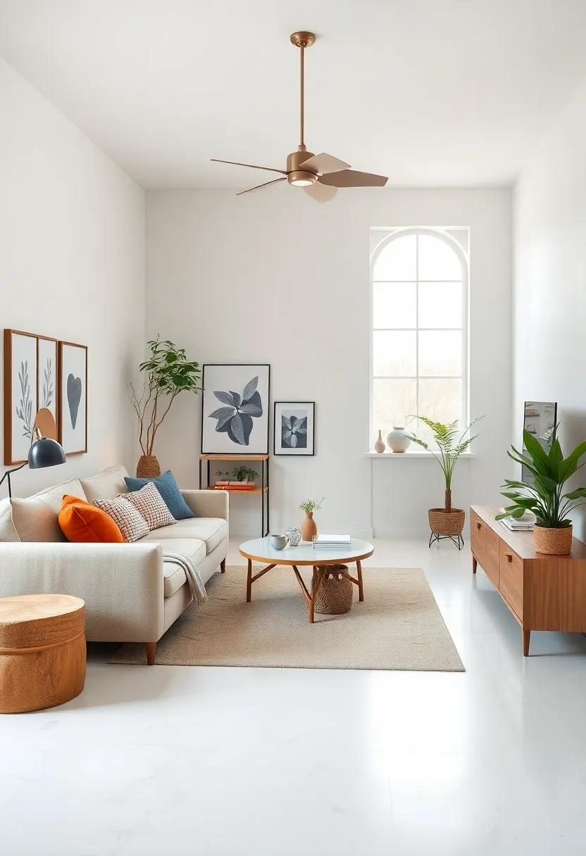 Crisp White: Achieve a timeless look with crisp white, making the room feel spacious and bright while providing the perfect backdrop for personal touches