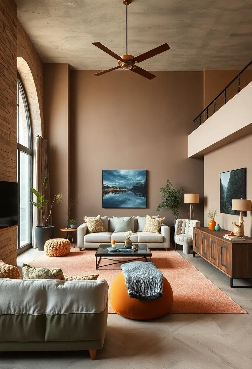 Earthy Brown: foster a grounded ambiance with earthy brown, allowing a connection to the outdoors and a sense of comfort and security