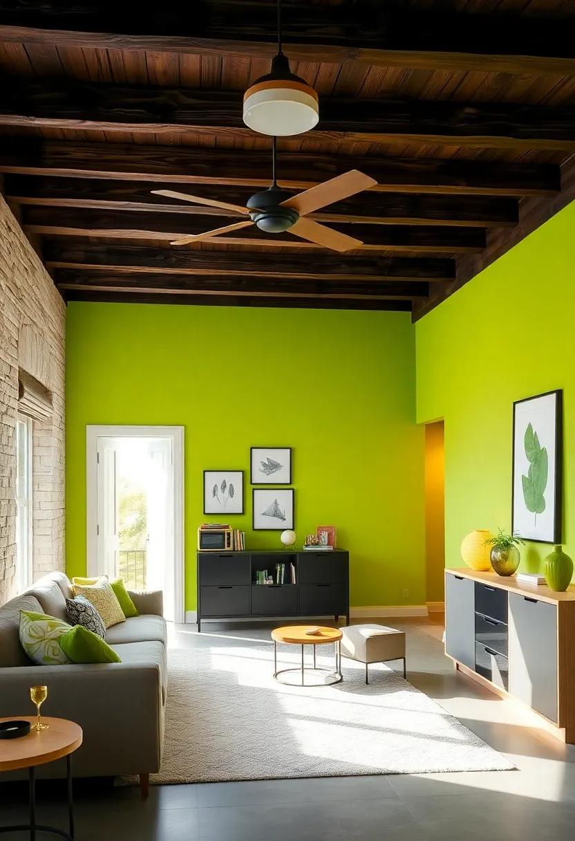 Energetic Lime: Encourage playfulness and creativity with an energetic lime green that makes the room feel alive and full of possibilities