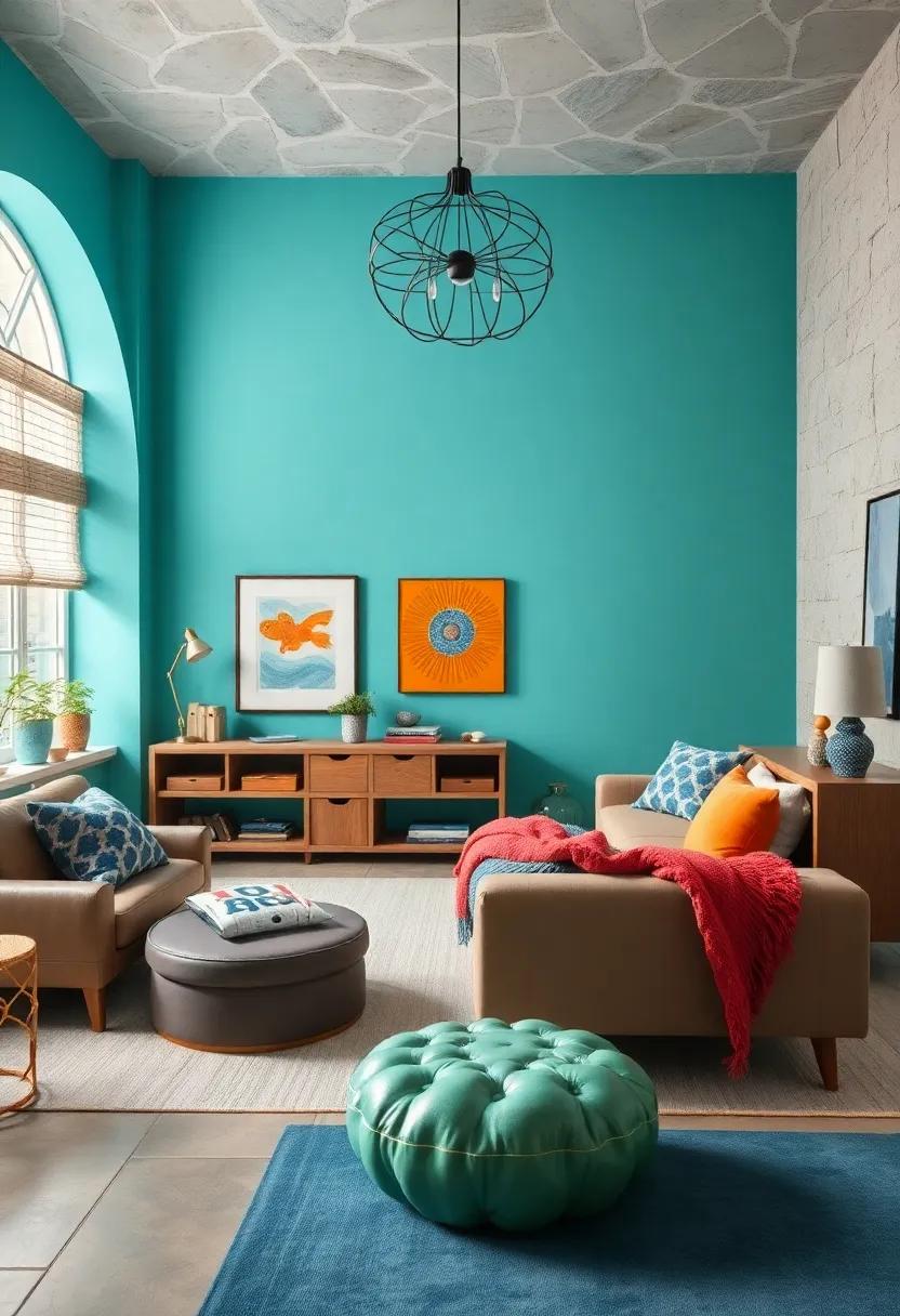 Fun Aqua: Energize the space with a vibrant aqua that inspires fun and creativity,perfect for a boy who loves the sea and adventure