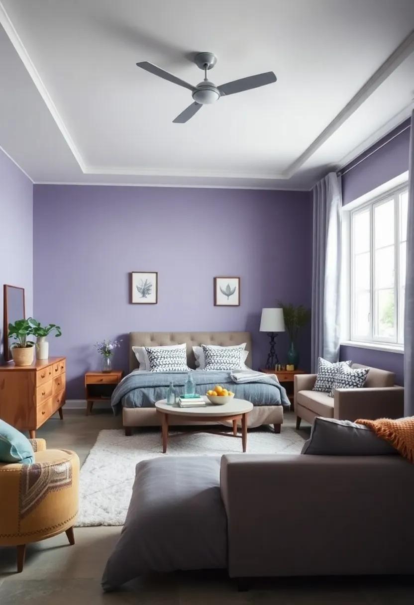 gentle lavender: Create a calming retreat with gentle lavender, soothing yet stimulating—a great choice for a bedroom that inspires dreams