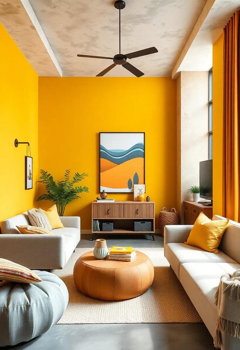 Quirky Mustard: Stand out with quirky mustard,a daring color that brings personality and vibrancy,perfect for imaginative minds