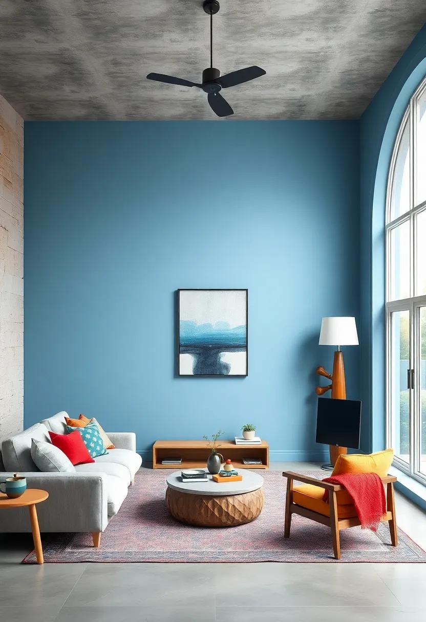 Sky Blue: Evoke the serenity of a clear day and inspire daydreams with a calming sky blue that can make any space feel vast and open