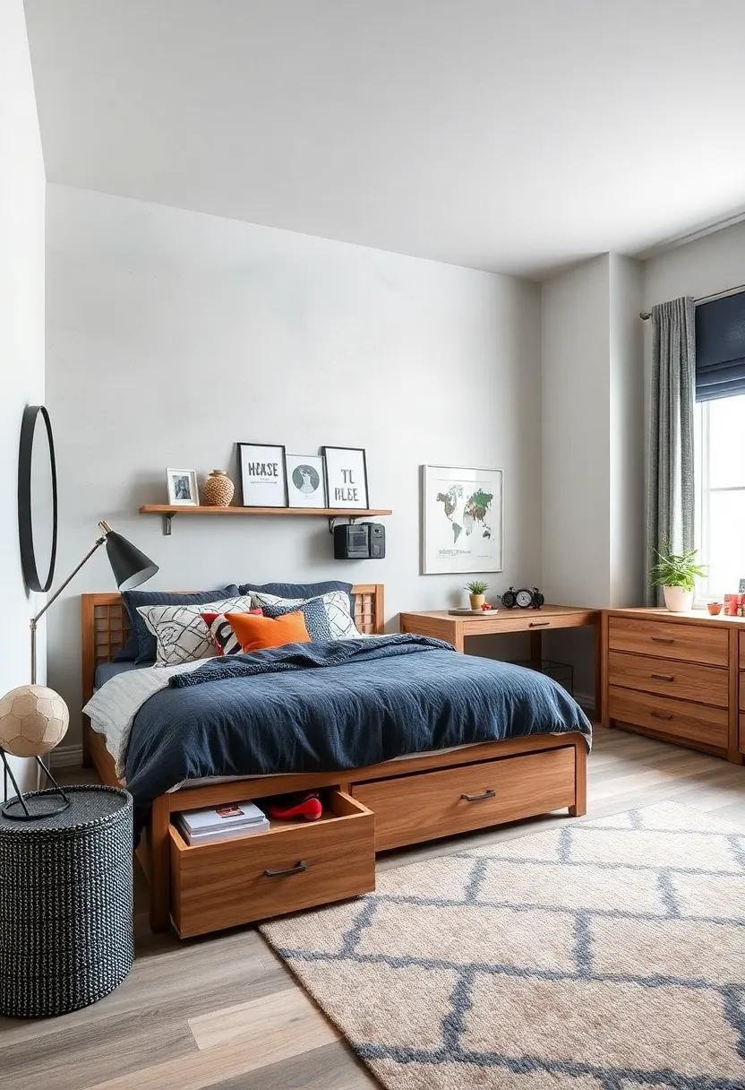 Finish ⁣off the room with‍ customizable drawer organizers ​under the bed, ensuring⁣ that every item has its ​place, simplifying⁢ cleanup for your child