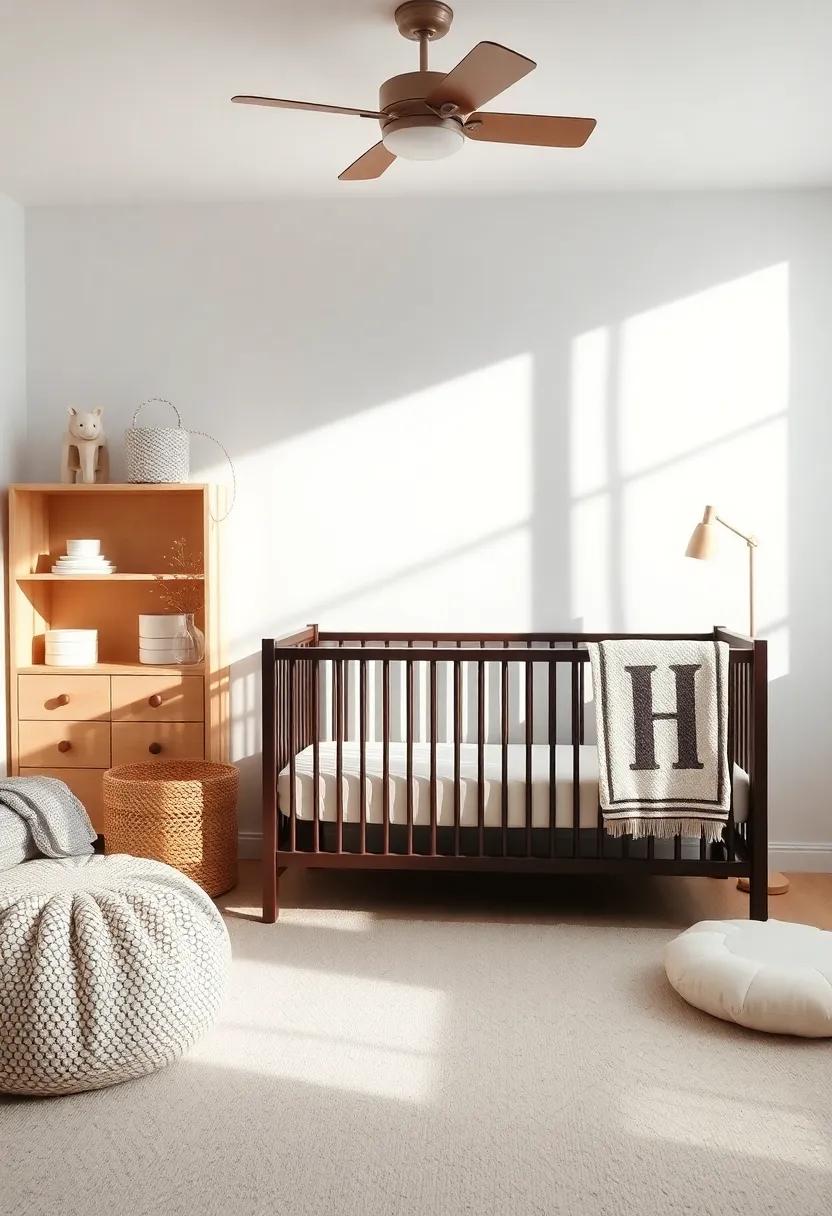 basking in Natural Light: How Brown and Cream Enhance Nursery Ambiance
