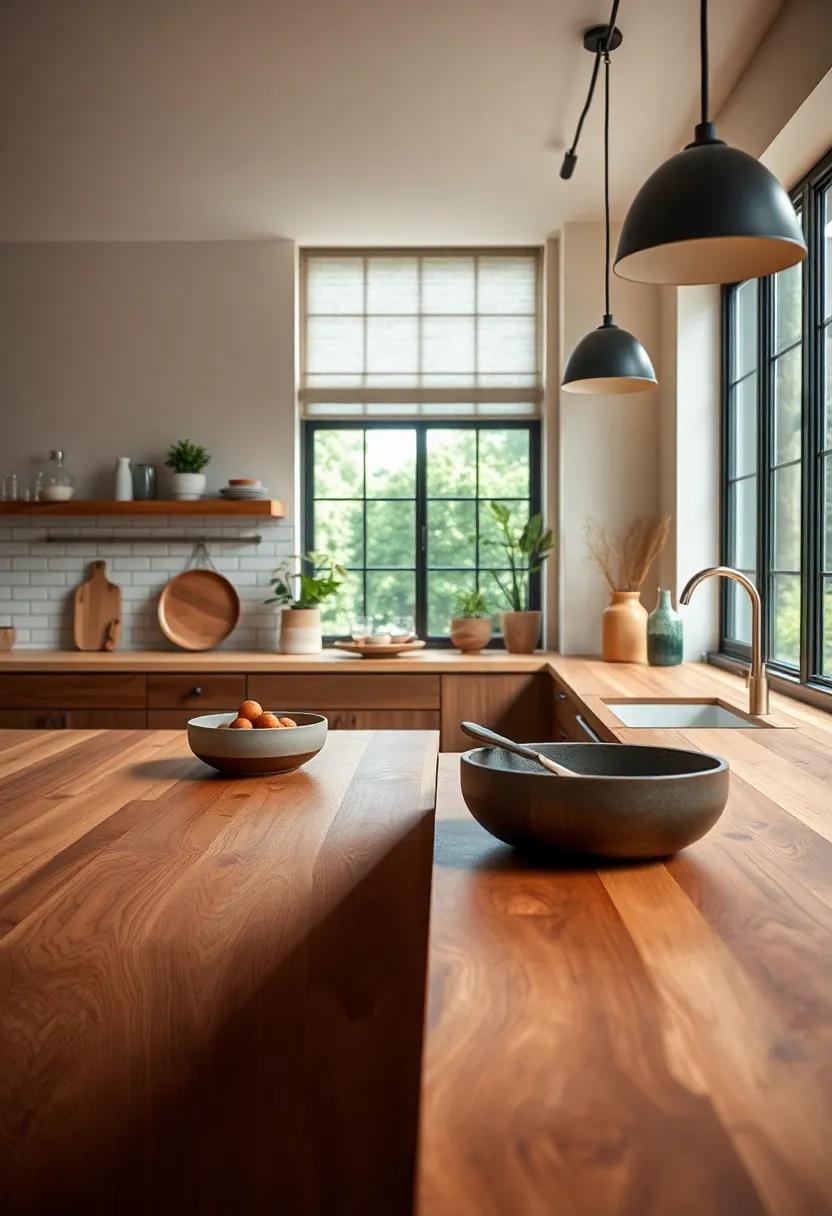 Great for Baking: The solid surface and wood’s natural warmth make butcher block perfect for rolling dough and pastry work