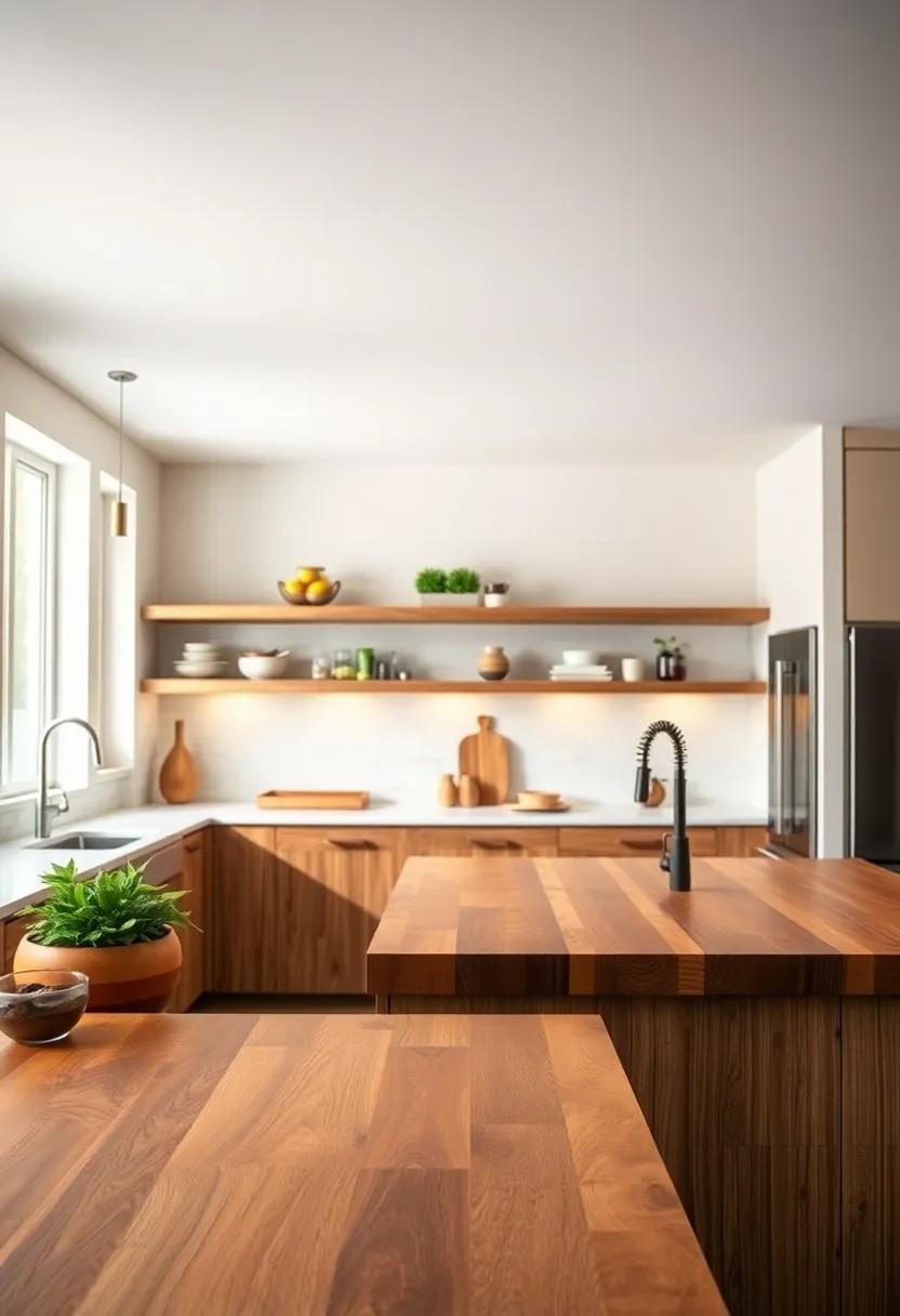 Stress Relief: The tactile nature of wood can provide a soothing effect in a busy kitchen, making it a comforting choice