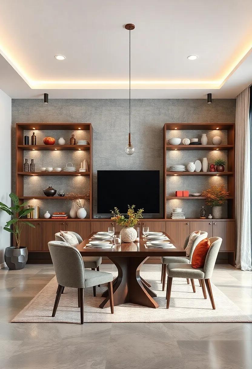 Shelving Units: Install open shelves to display dinnerware and decor, making your dining room feel‍ more welcoming ⁢and organized