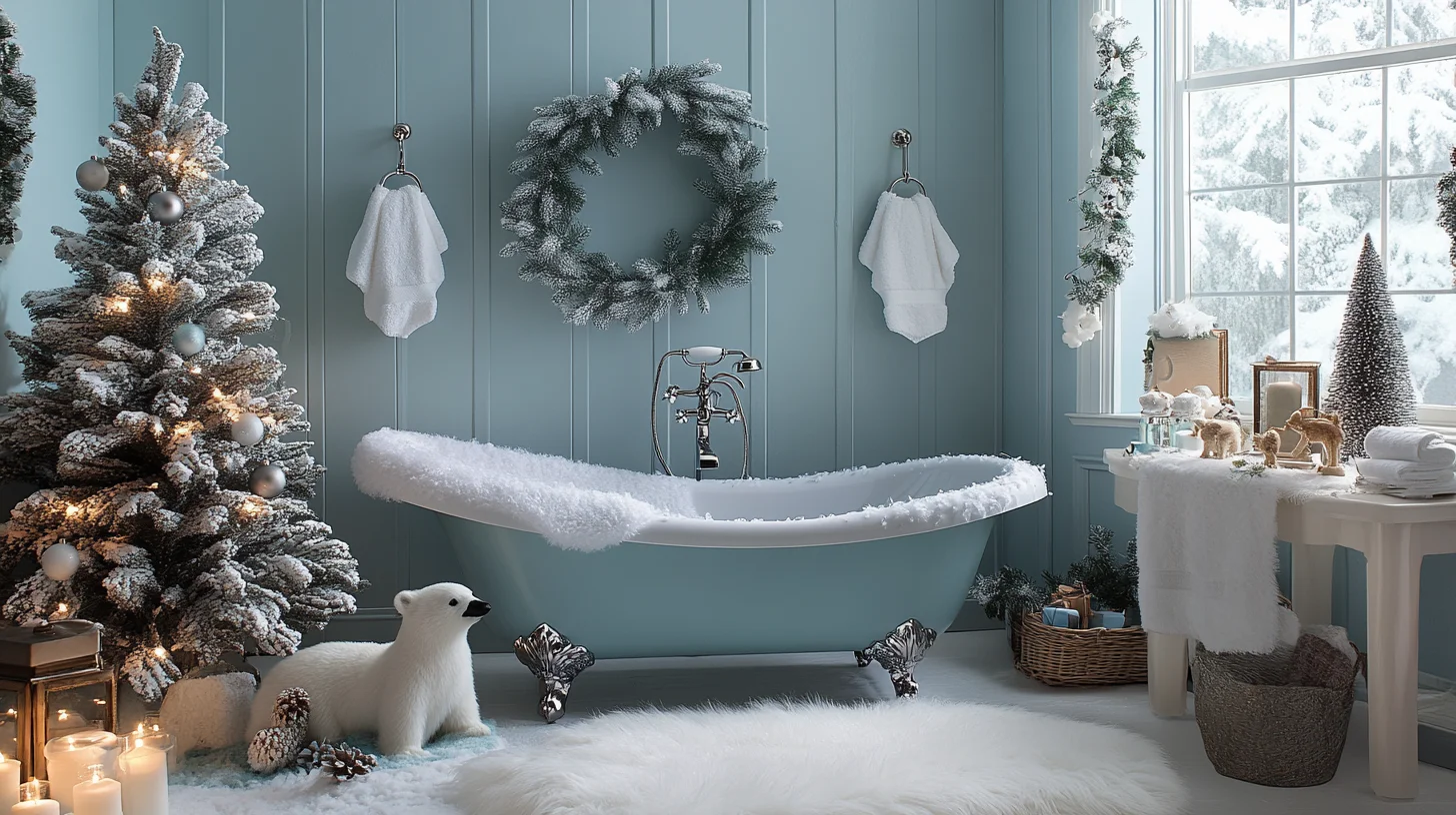 25 Festive Christmas Bathroom Decor Ideas for a Holiday Refresh