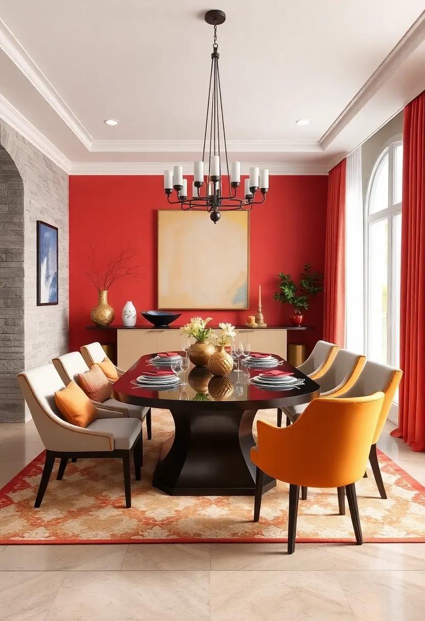 Artistic⁤ Flair: Infuse your⁤ dining room with bold colors, unique sculptures, ⁣and creative artworks‌ that inspire conversation and celebrate ‍individuality