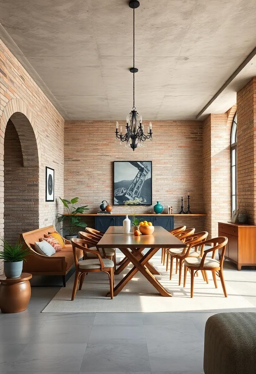 Industrial Edge:⁣ Use⁢ raw materials, exposed brick, and​ urban-inspired decor to create a trendy, edgy⁣ dining space ⁣that feels​ both modern⁢ and timeless