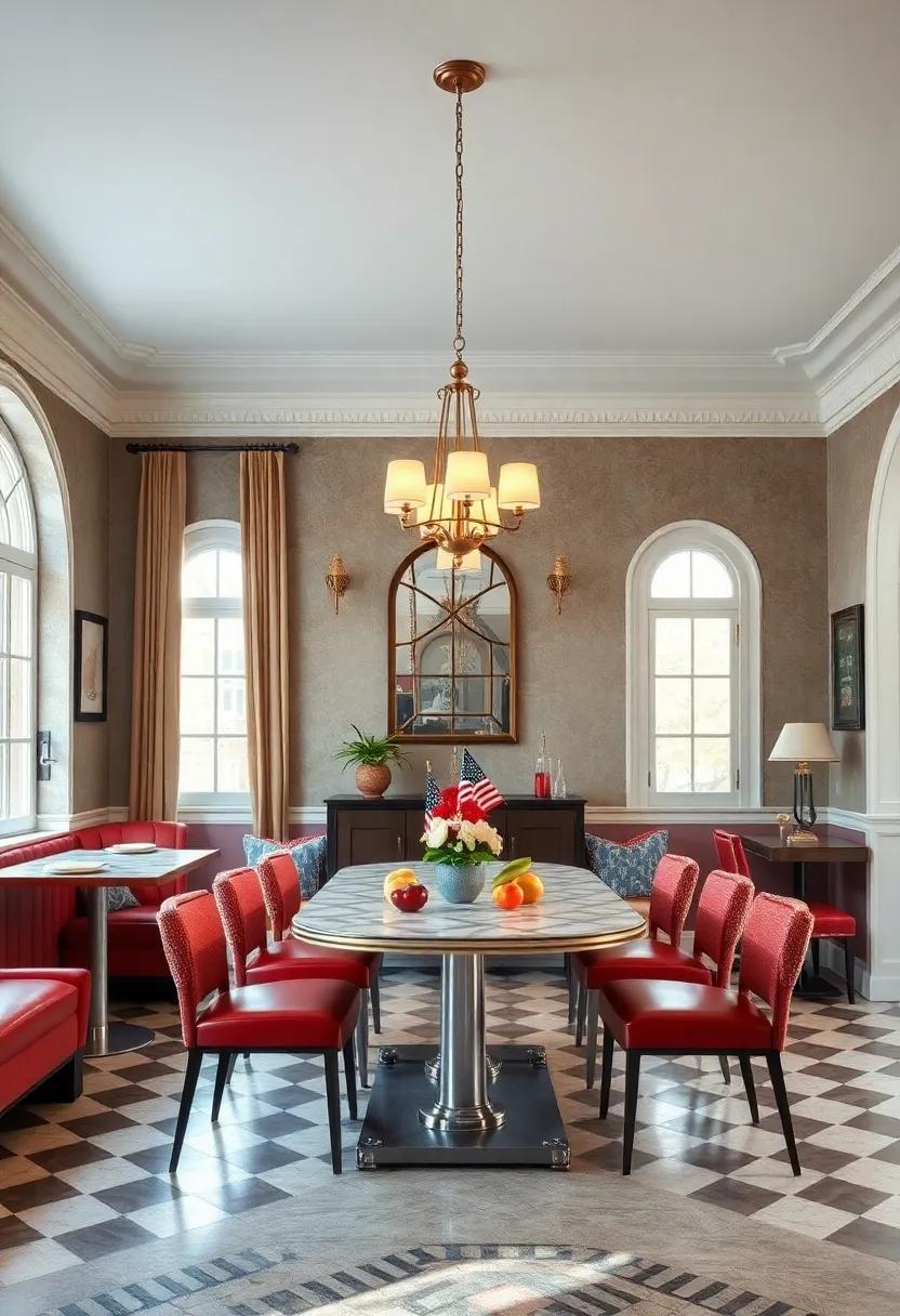 Vintage Americana:⁣ evoke a sense of nostalgia with ​retro diner tables, checkerboard patterns, and Americana-themed decor that delightfully transport you ⁢back in time