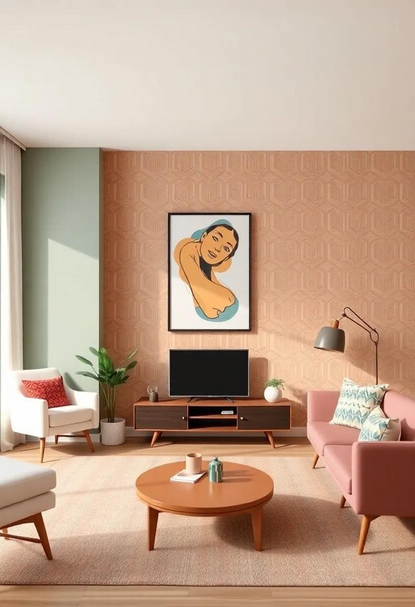 Retro Revival: Incorporating Mid-Century Modern Wallpaper Trends