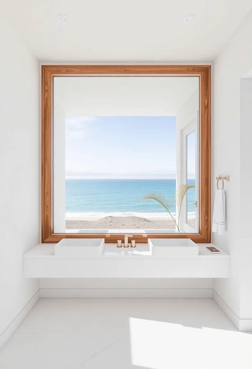Framing Ocean views: Utilizing Large Mirrors to Reflect Bright spaces