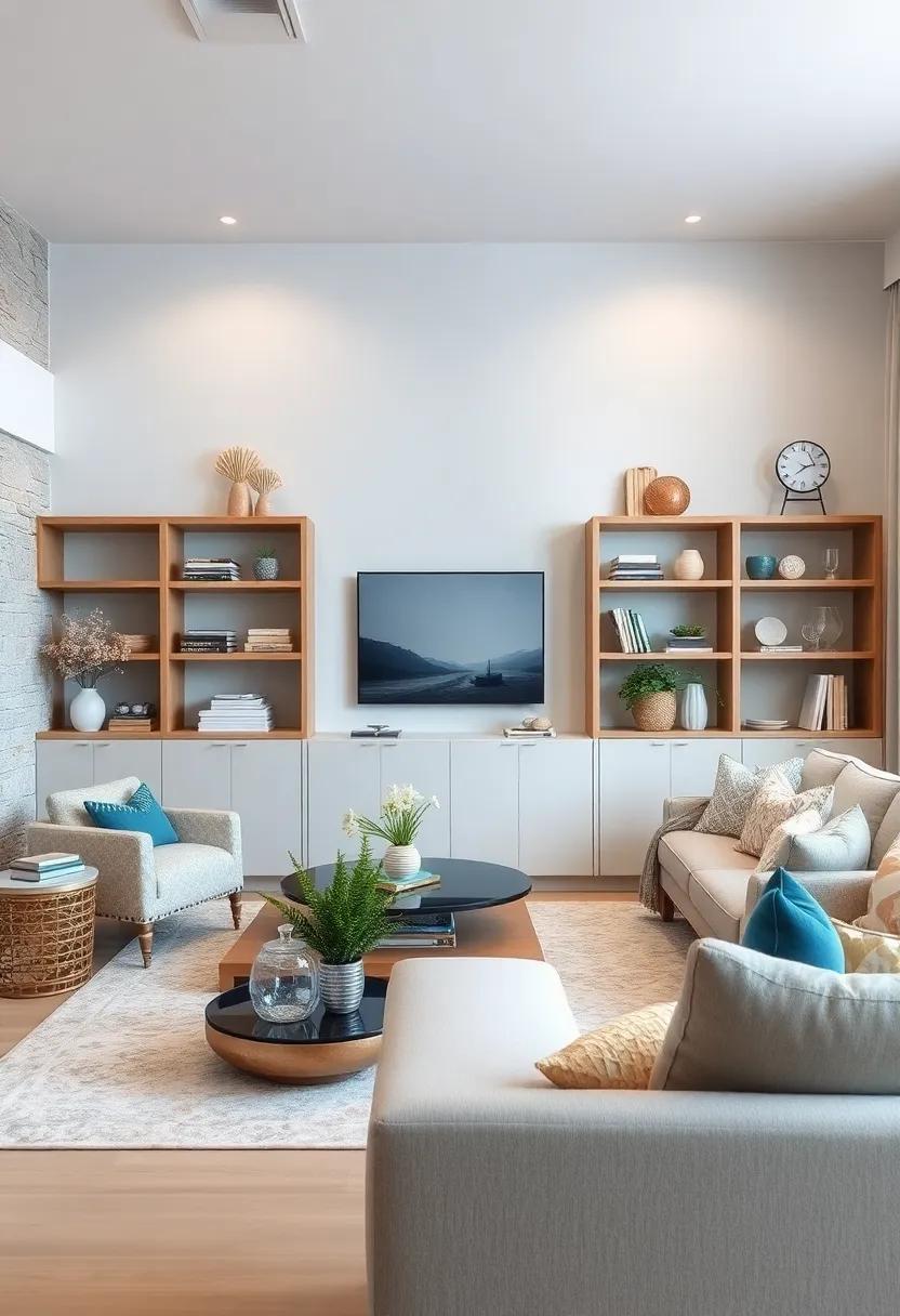 Use Coastal-Themed Bookends: Style your bookshelves with unique bookends shaped like lighthouses or seashells to blend functionality with a coastal flair