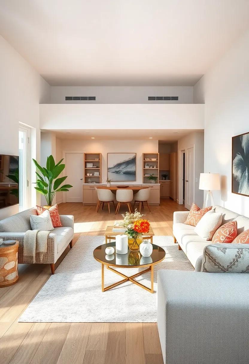 Choose Furniture with Coastal Flair: Select pieces with light wood finishes or whitewashed designs to evoke a relaxed beach vibe in your apartment