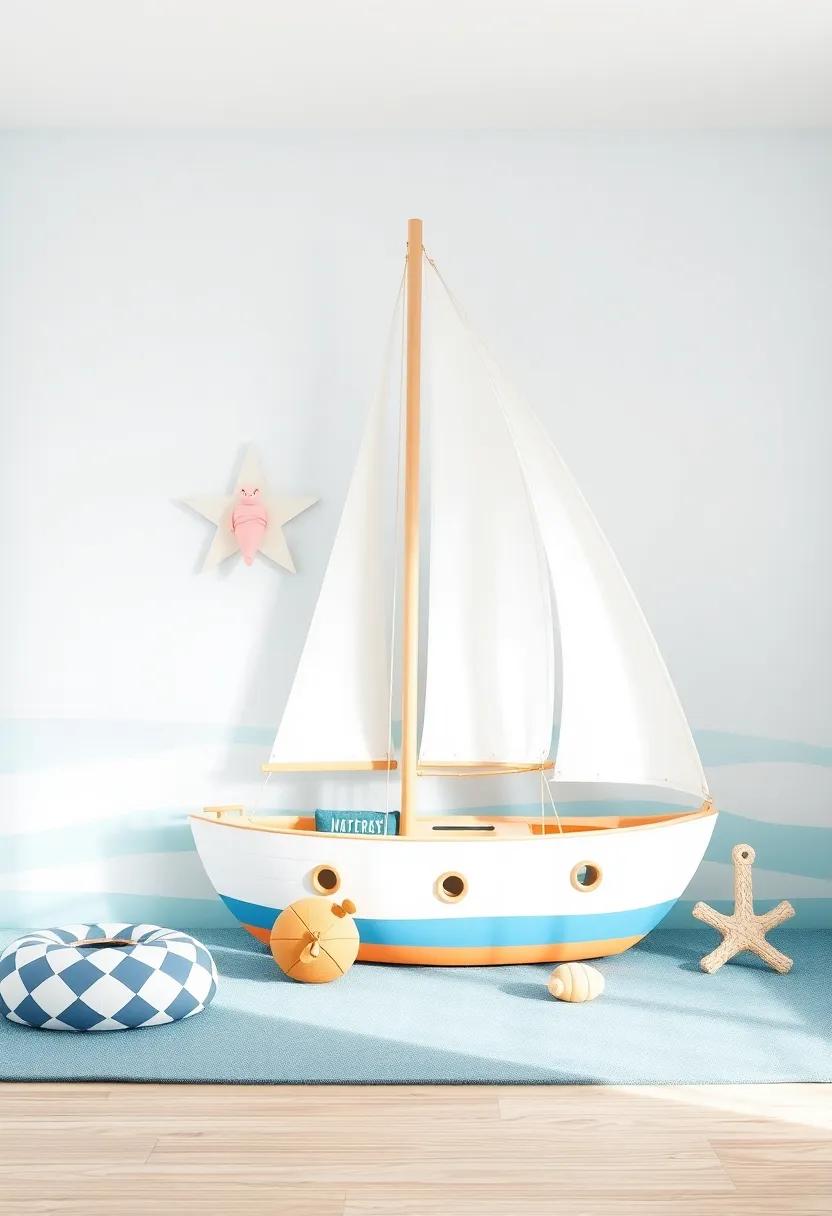 Interactive Play Areas with a Seafaring Theme for Imaginative Play
