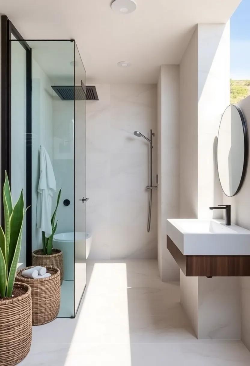 Outdoor Showers: If space allows, create an outdoor shower area that allows you to rinse off after a day at the beach