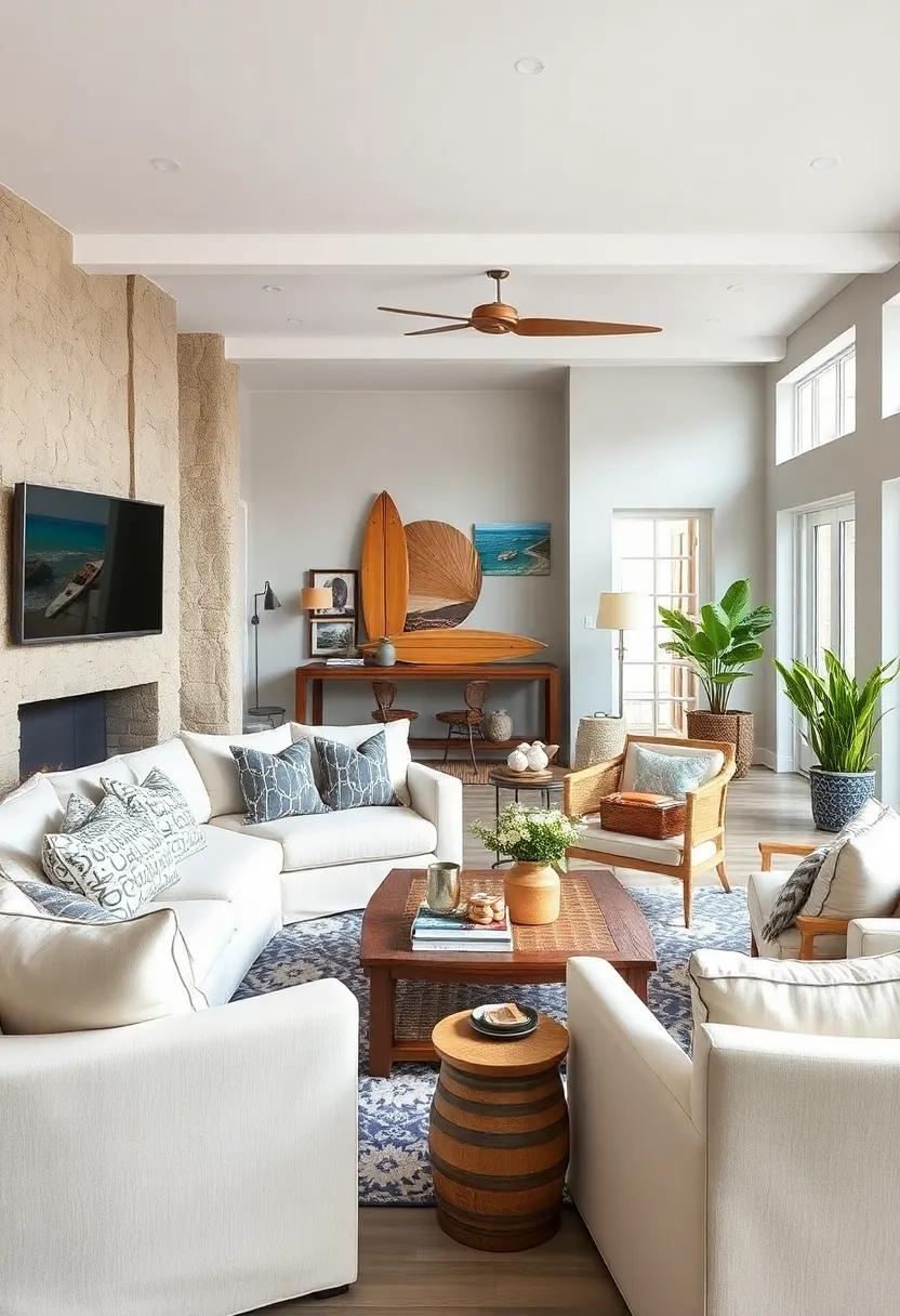 Minimalist Approach: Keep it simple by decluttering and opting for a minimalist coastal design that focuses on quality pieces over quantity