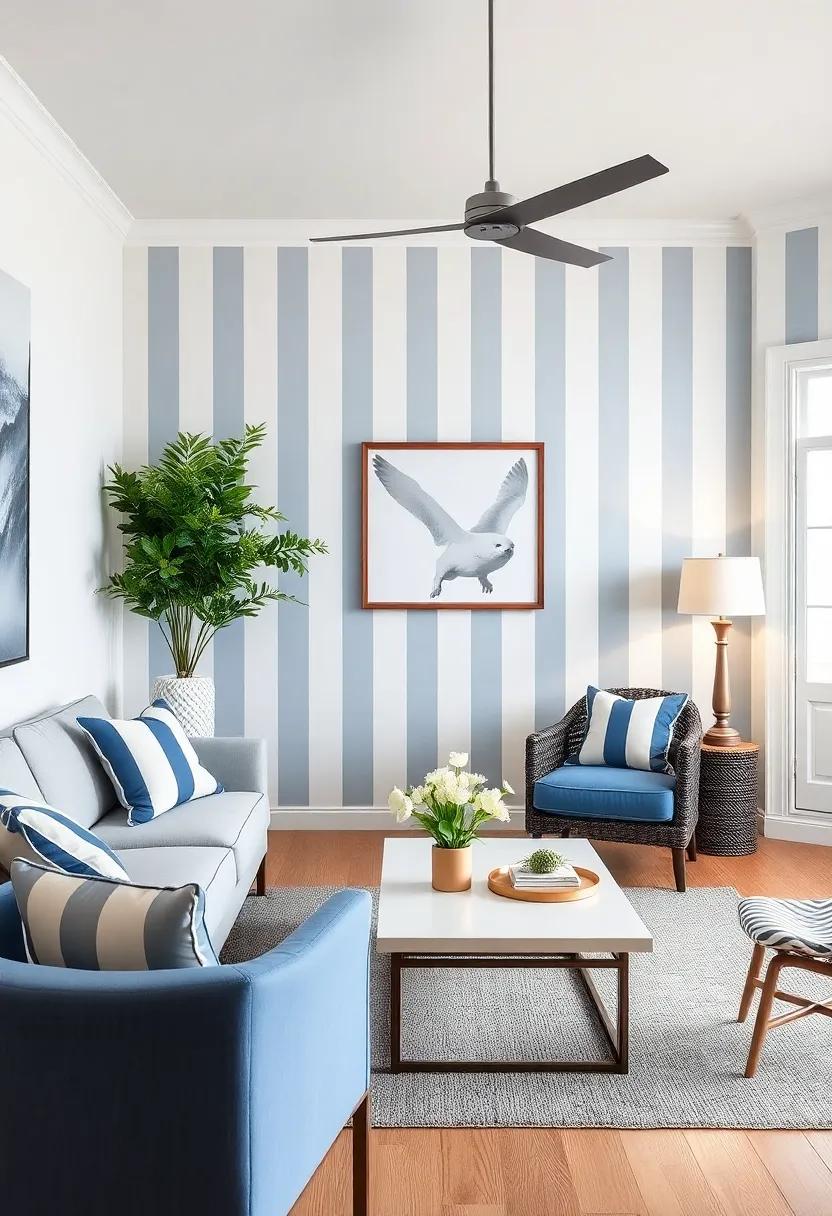 Vintage Inspiration: ‍Reviving Retro Nautical Stripe Designs in Modern Rooms