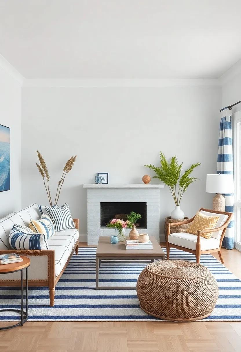 Layering Textiles: Combining Nautical Stripes With Complementary Fabrics