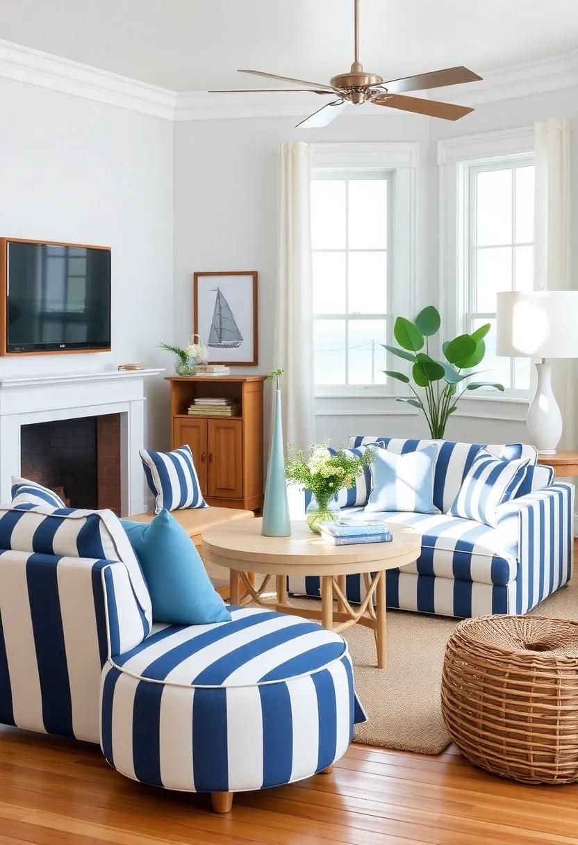 functional Aesthetics: Utilizing Nautical Stripes in Functional Furniture