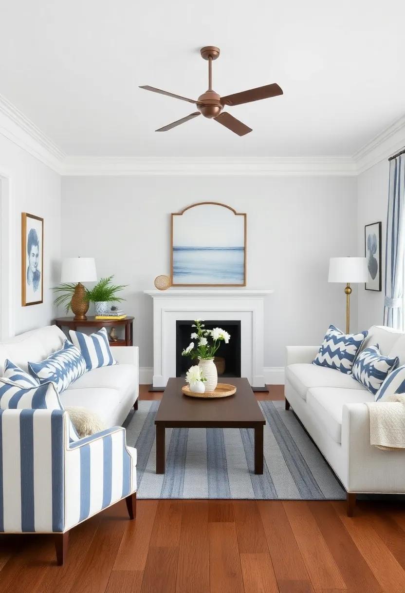 Creating Zones: Using Nautical Stripes to Define Different Spaces