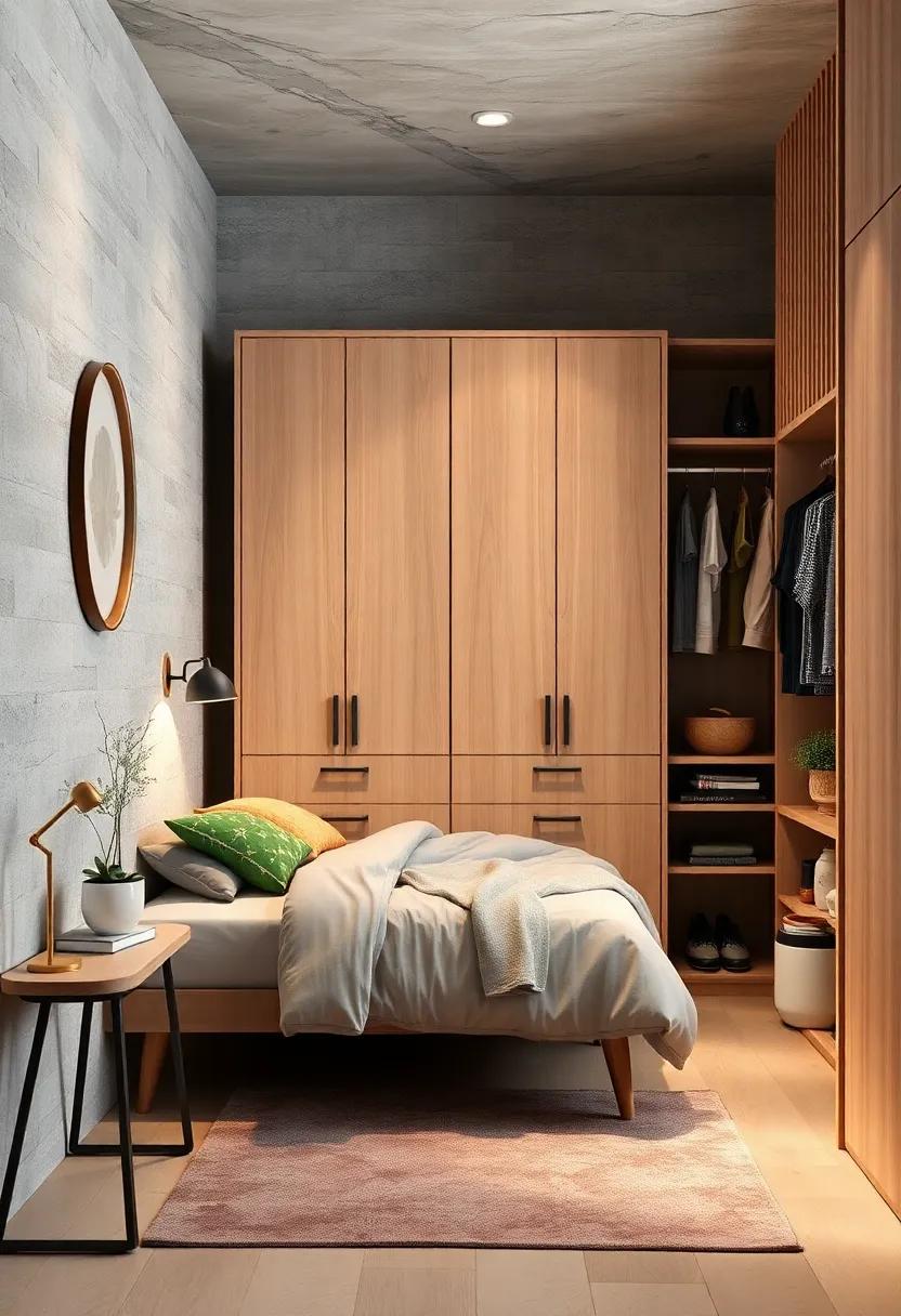 compact ⁢wardrobes: choose a ‍wardrobe that fits snugly into ​a corner or use hanging organizers to⁣ maximize closet efficiency