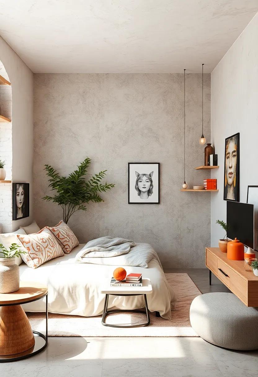 Minimalist Decor: Embrace a⁢ minimalist design approach by selecting a‍ few key decorative elements to maintain a clean, spacious feel