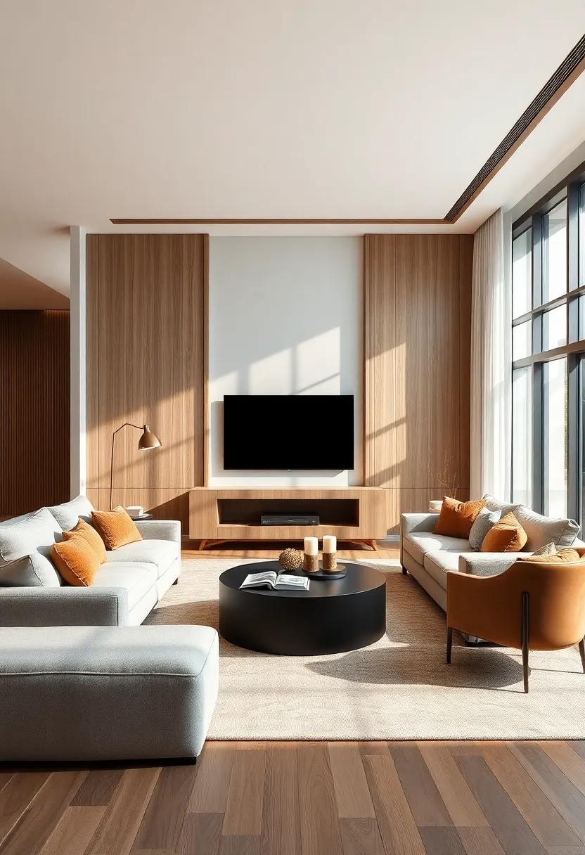 Layer Textures: Combine materials like velvet,leather,and wood to create depth and comfort within your contemporary layout