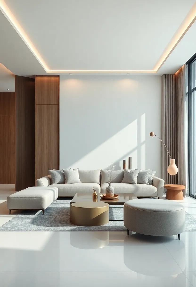 Select Artistic Furnishings: Choose furniture pieces with artistic shapes or intricate details that reflect contemporary craftsmanship