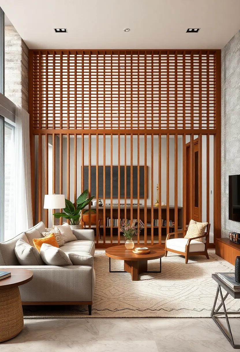 Slatted Elegance: ​Incorporate a slatted wooden‌ screen that offers a ​sense of privacy without blocking‌ out light,creating an open yet intimate ‌atmosphere