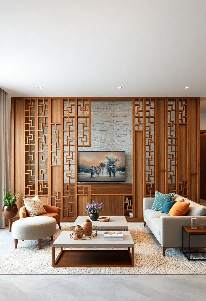 Geometric Grace: ‍Opt for a partition‍ featuring intricate geometric cut-outs that bring ‌texture and visual interest while maintaining an airy feel